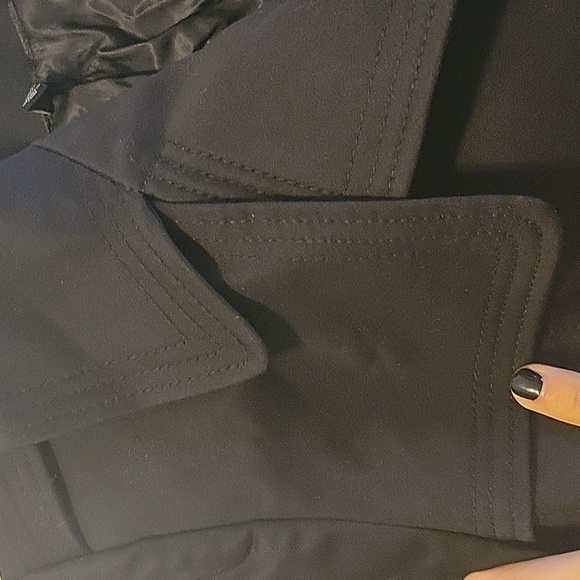 WHBM Stitch-Detail Trench Coat With Removable Belt, Size XS - Picture 4 of 11